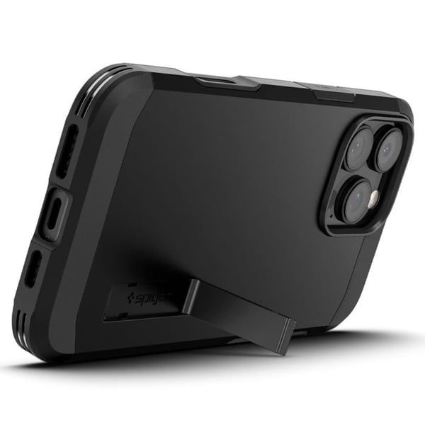 Spigen Tough Armor T MagSafe cover til iPhone 16 Pro - Sort