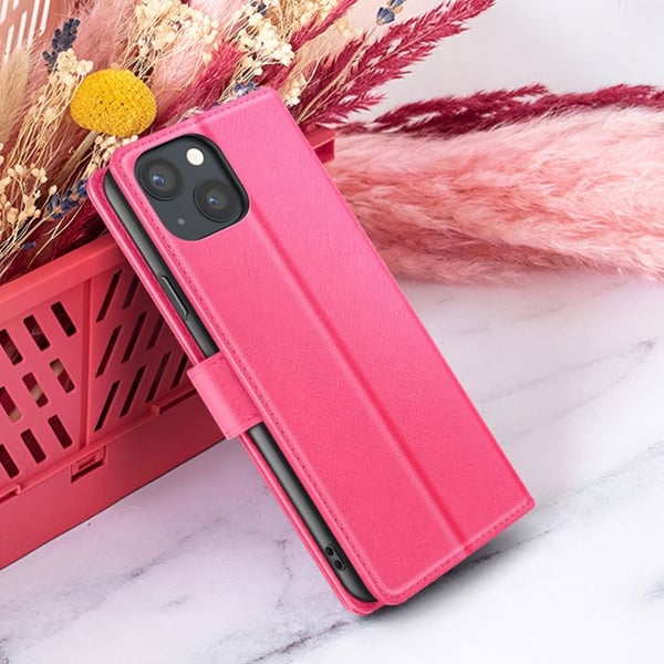 Plånboksfodral - ZANAÉ - iPhone 13 - Horisontellt Stöd - Magnetflik - Rosa