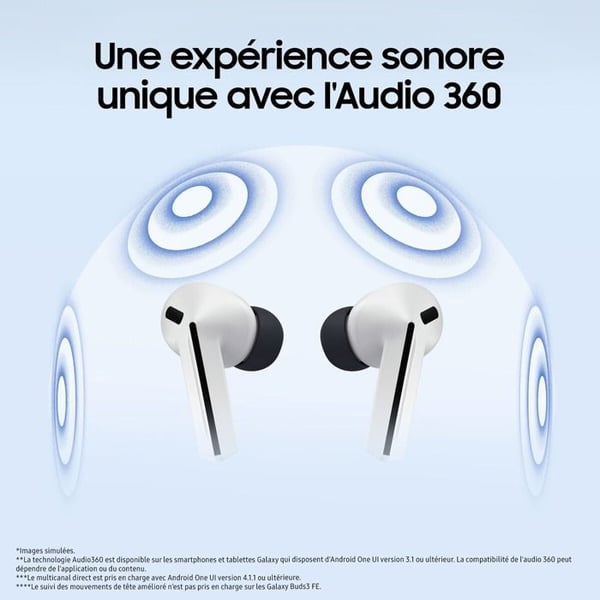 Samsung Buds3 FE Grå