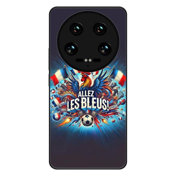 Siliconhölje med förstärkt tryck kompatibelt med Xiaomi 14 Ultra Heja blåa!