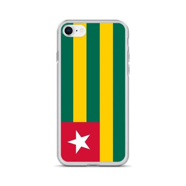 Mobilskal – Togo-flagga – Kompatibel med iPhone 6S Plus – Mjukt fodral – Starkt och stöttåligt - Silikon - Pixelforma