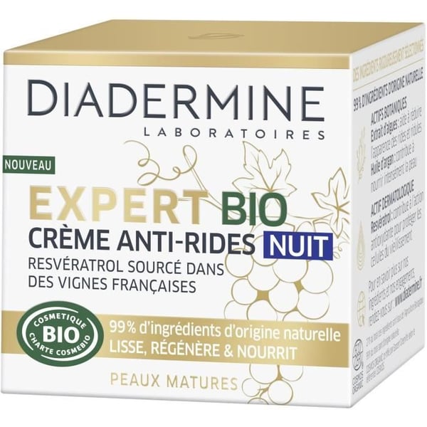 DIADERMINE Expert Bio Anti-Wrinkle Night Face Cream - 50 ml