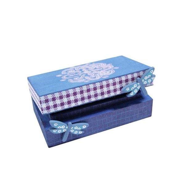 MégaCréa DIY - Tygtejp Vichy lila 1,5 cm x 3 m