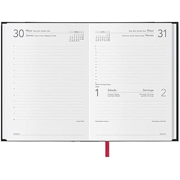 Agenda - DOHE - Dags - 14 x 20 cm - Mjuk - 1 dag per sida