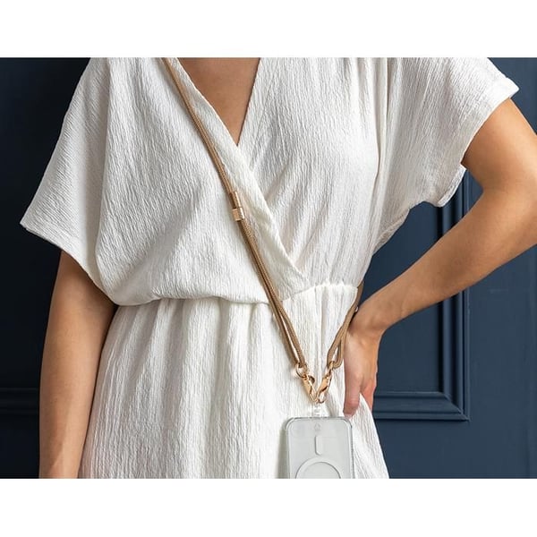 Bandoulière - Forcecase - Beige och Guld - Polyester - Universell - Bekväm