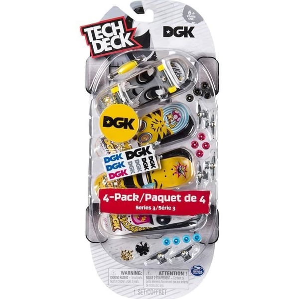 Pakke 4 Finger Skates Tech Deck - Skateboards til at tilpasse 96 mm - Tilfældig model