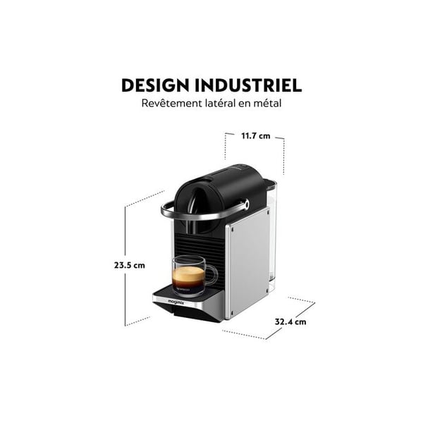 Pussikahviautomaatti - De’Longhi - Pixie EN127.S - 1 L - 15 baaria - Irrotettava tankki