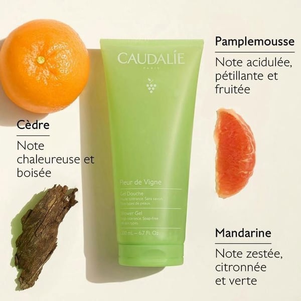 Caudalie duschgel blomma av vin 200ml