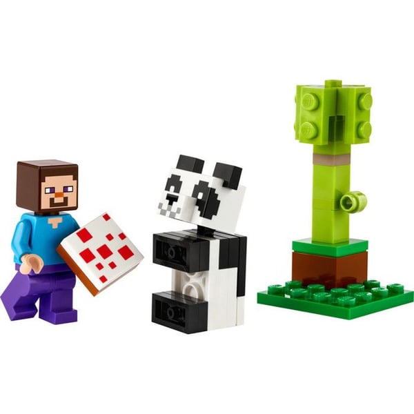 Polybag LEGO - Minecraft - 30672 - Steve och babypandan - 49 bitar - För barn från 6 år