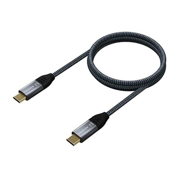 USB C-kabel - Aisens - A107-0628 - Kompatibilitet USB-C - Färg Svart - Typ Kabel