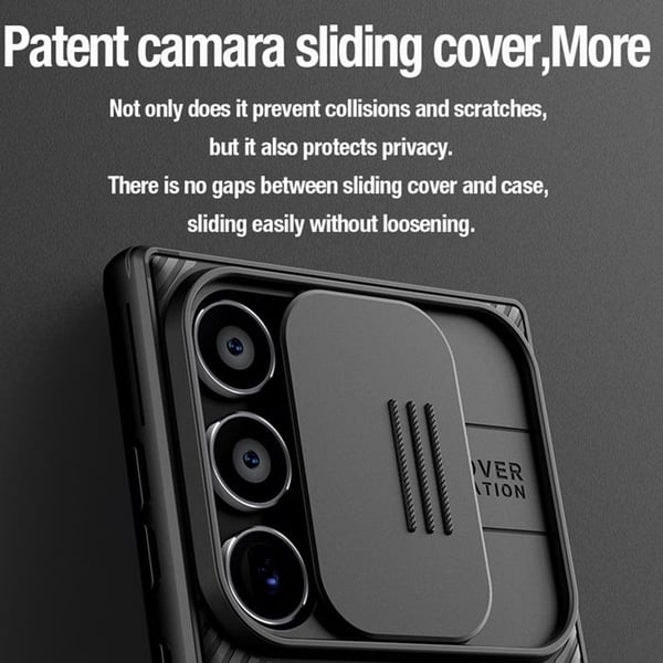 Coque - Nillkin - CamShield PRO - Hård - Magnetisk - Galaxy S24 Ultra - Svart