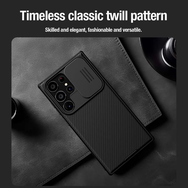 Coque - Nillkin - CamShield PRO - Hård - Magnetisk - Galaxy S24 Ultra - Svart