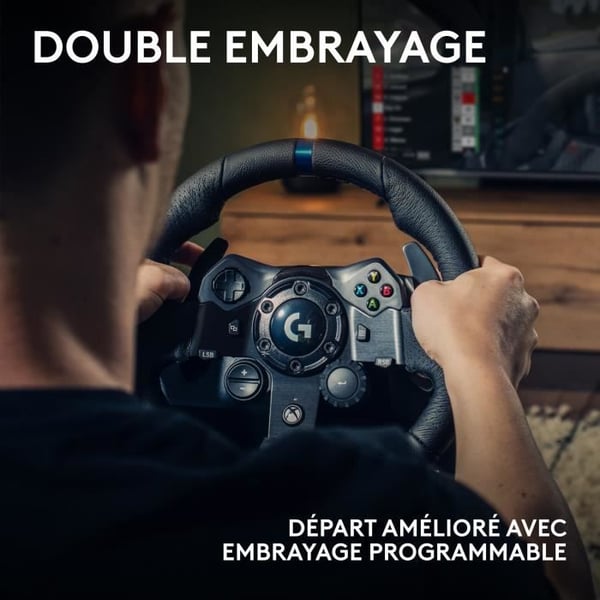 G923 racinghjul och pedaler - Logitech G - Kompatibel med Xbox-serien X/S, One och PC