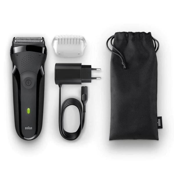 BRAUN Series 3 301s elektrisk rakapparat - sladdlös - med fodral - svart