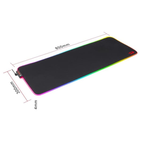 Musemåtte - REDRAGON - P033 Neptune X - RGB - Størrelse XL - Skridsikker
