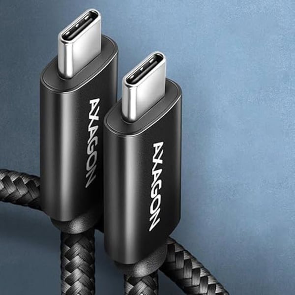 USB-C kabel - AXAGON - BUCM4X-CM10AB - 1 m - PD 240W - 8K HD