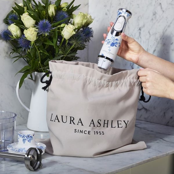 Mixerstav 600W 4‑i‑1 - Laura Ashley - Kina Ros - Multifunktionell, idealisk för sallader, puréer, grönsaker, soppor och juice