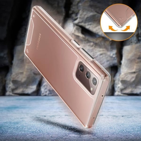 Skydd - Samsung - Galaxy Note 20 - Stöttålig - Transparent - Mjuk