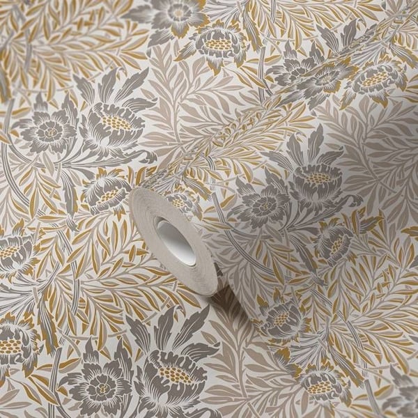 A.S. Creation Konst av Eden 390583 Vinyltapet Blommor 10.05 x 0.53 m Vit