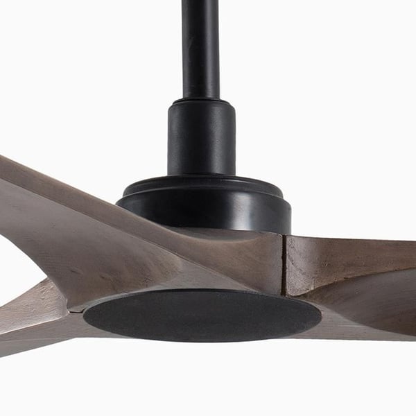Kattotuuletin - FARO - Heywood - 3 terää - Teräs ja Puu - Ø132cm Musta