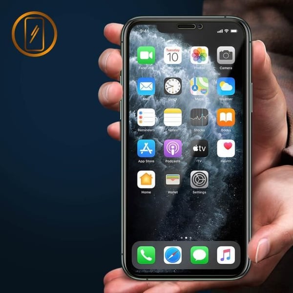 Skärmskydd - AVIZAR - iPhone 11 Pro - 9H härdat glas - Antiblått ljus - Oleofobisk