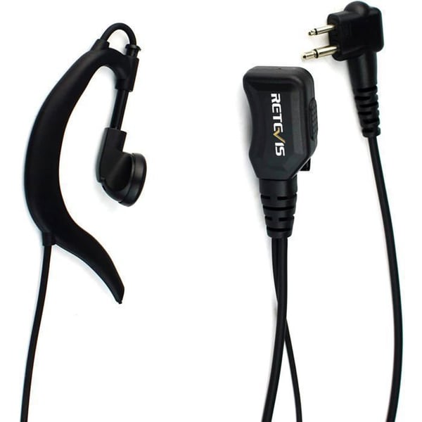 Retevis R111 Örontelefon Walkie Talkie Justerbart Ljud Volym G Form Hörlurar För Motorola DP1400 CP040 GP88 CP88 SP10 CT150 HYT TC-500