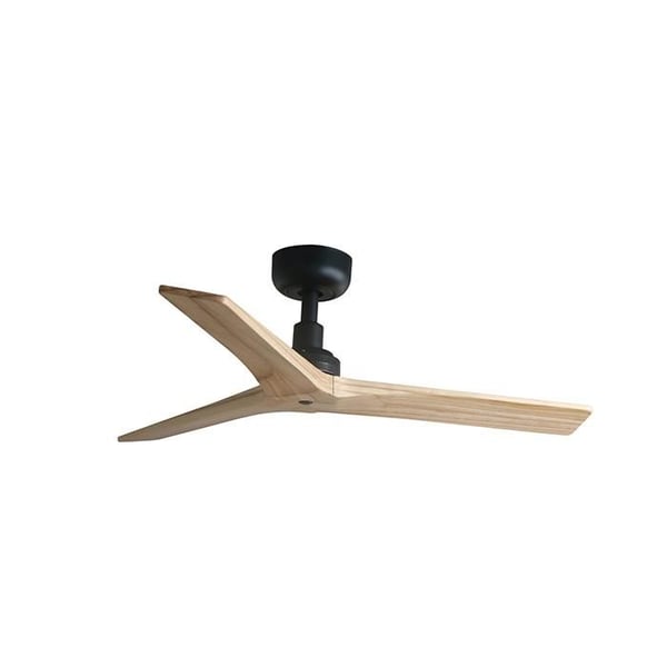KLIM S Fläkt utan ljus svart/ek Ø92cm