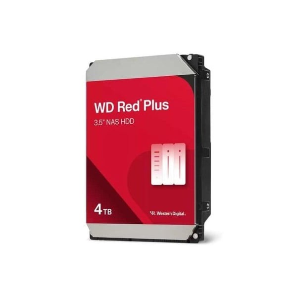 Western Digital Red Plus 4TB HDD 5400rpm SATA III för NAS 180MB/s