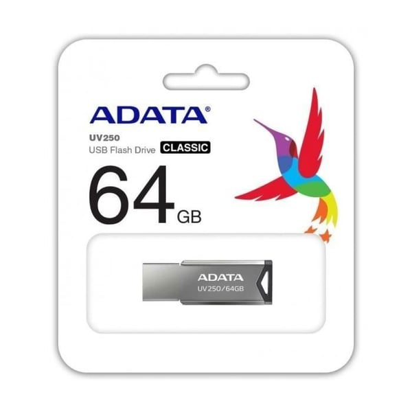 USB-minne - ADATA - AUV 250 - 64 Go - USB 2.0 - Metall
