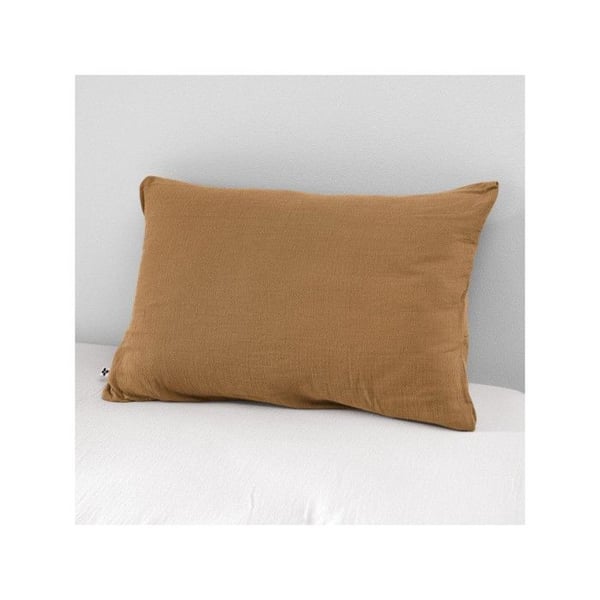 Täckkudde "Gaïa" 60 x 60 cm & 50 x 70 cm "Gaze av Bomull" - Gaïa Camel - 50 x 70 cm
