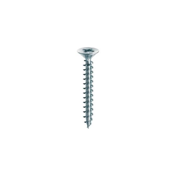100 vis INOX Panelvit, skruehoved, PZ3, D. 6 x 60 mm, passiveret, smurt