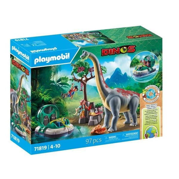 PLAYMOBIL 71819 Brachiosaurus, utforskare, luftkudde