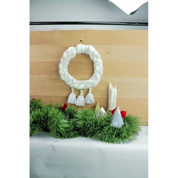 MégaCréa DIY - Julkranskit i ull 25 cm