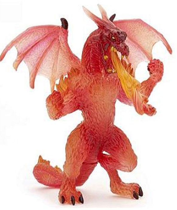 Fire Dragon Figurine - Papo - Modell 38981 - Leksak för pojkar från 3 år och uppåt