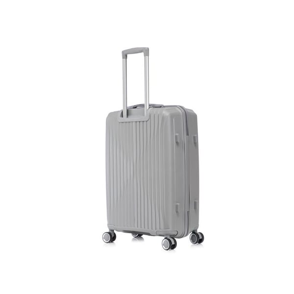 Kabinväska 55x35x25cm i Okrossbart Polypropen | Väska CELIMS SkyCruiser | TSA-lås | 8 hjul 360 | Grå