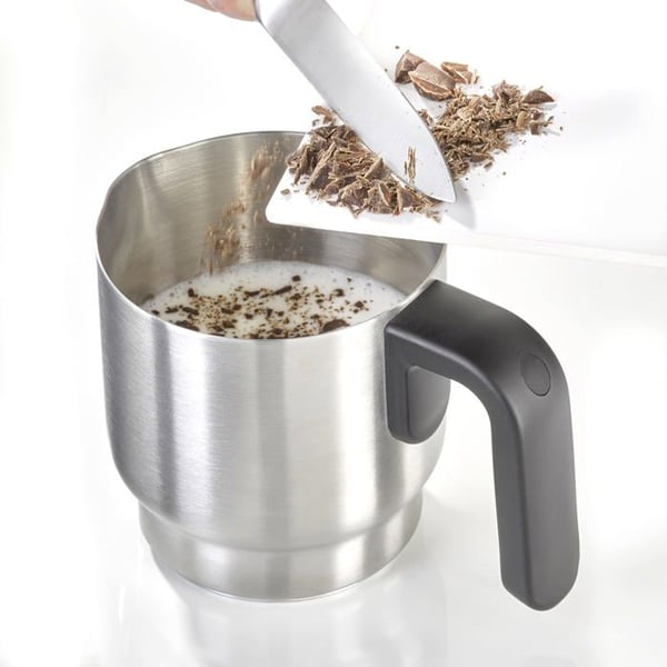 Mjölkskummare - CASO - 1666 Crema Choco Inox - Rostfritt stål - 4 funktioner - 350 ml