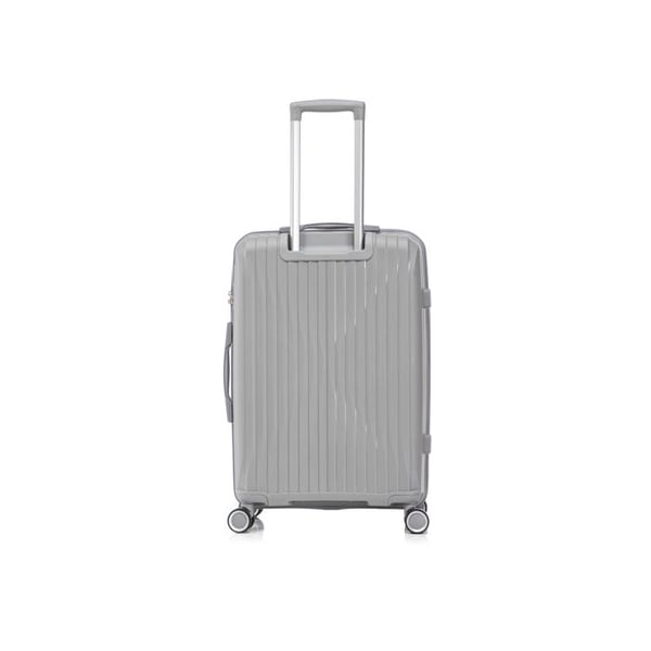 Kabinväska 55x35x25cm i Okrossbart Polypropen | Väska CELIMS SkyCruiser | TSA-lås | 8 hjul 360 | Grå