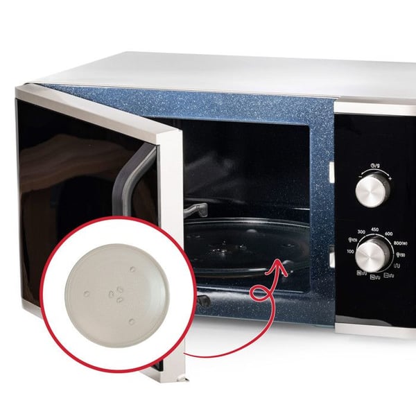SOS Accessoire Vridbar glasbricka 32 cm för Mikrovågsugn DE74-20015G BAUMATIC, BLAUPUNKT, BOSCH, CANDY, CONSTRUCTA, JUNKER