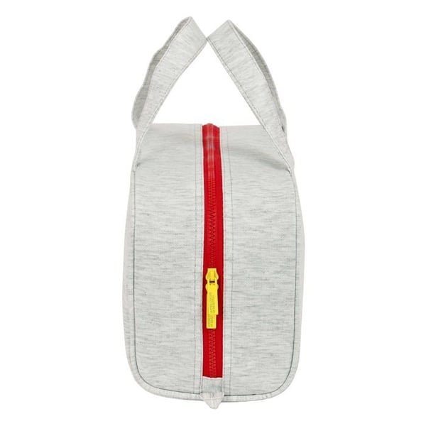 Rektangulärt etui - safta - Grå - Polyester - Dragkedja - Inre ficka med dragkedja - 35x12x16 cm