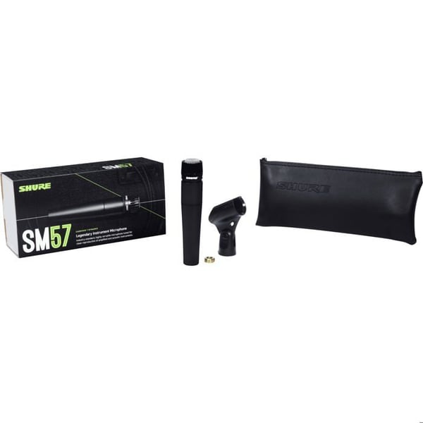 Mikrofoni instrumentille - SHURE - SM57-LCE - Kardioidi - Monipuolinen - Kestävä