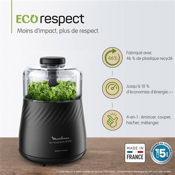 Hachoir Moulinex La Moulinette Eco respect 800w - DP710810