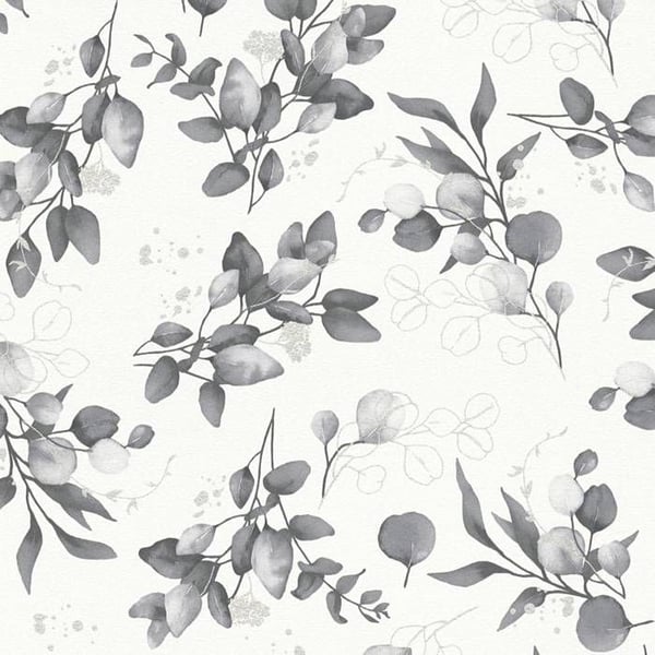 Fibertapet - vit - blommor / blommig - Mönstrade tapeter - Pure Elegance - A.S