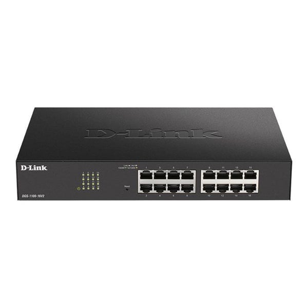 Switch - D-Link - DGS 1100-16V2 - 16 portar - Gigabit Ethernet - Intelligent hantering