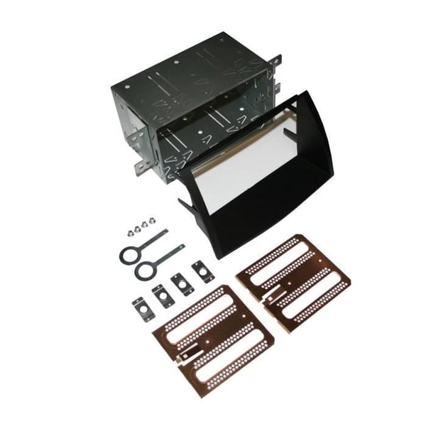 Dubbel DIN bilradioadapter - AUTOLEADS - Kia Magentis 2006 - Svart - Metallbur - Kompatibel med Kia Optima