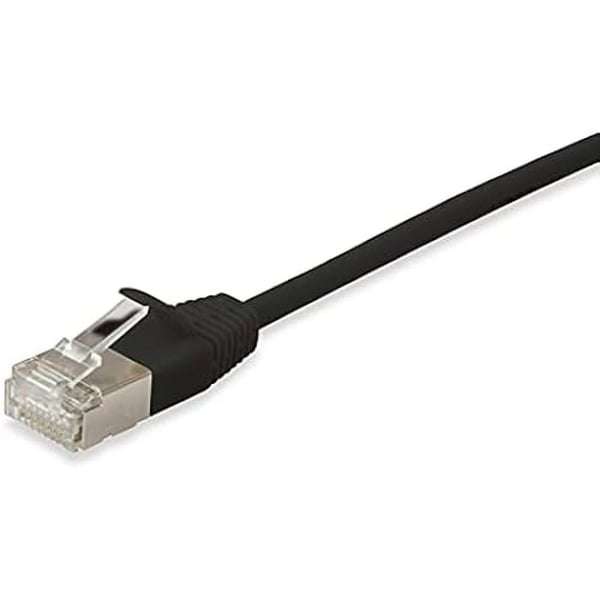 Patchkabel - EQUIP - 606122 - Kategori 6A - F/FTP - 0,25 m - Svart