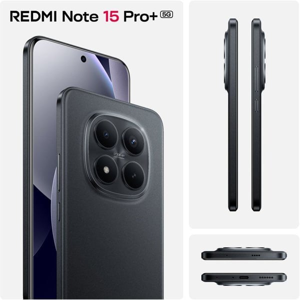XIAOMI - Redmi Note 15 Pro+ 5G - 8 / 256 Go - Svart