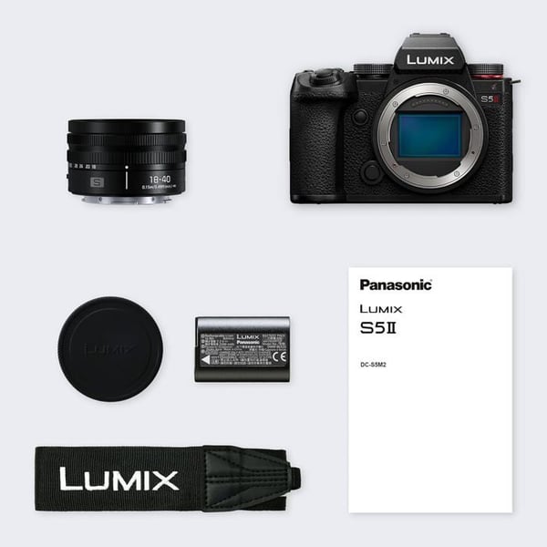 Kamera - PANASONIC - DC-S5M2NE - 24MP - Video 6K - Lumix S 18-40mm objektiv