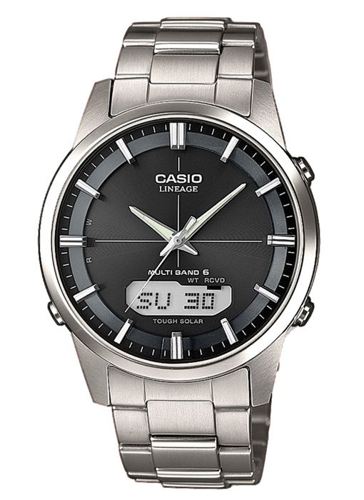 Klocka - CASIO - Lineage Wave Ceptor - Solar - Titanium - Svart