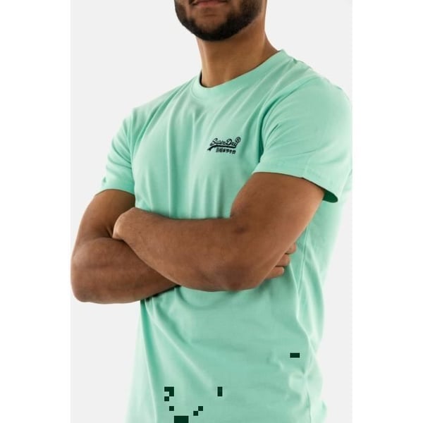 Superdry T-shirt herr M1011245A 2MD grön - kortärmad, rund hals, regular fit
