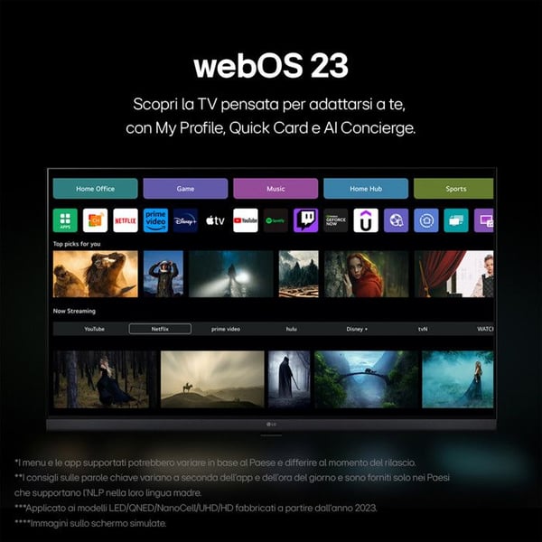 LG 32LR6000LA Smart TV LED Full HD 32 tommer med HDR og webOS Sort
